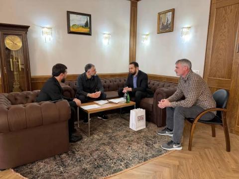 состоялась встреча директора филиала с представителями Фонда имени Шейха Бен Зайеда
